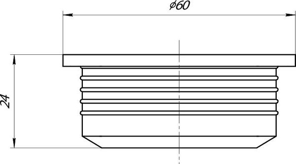 Манжета переходная для внутренней канализации Aquant D40х50 / M4050-145-MR
