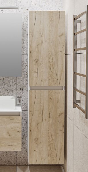 Шкаф-пенал для ванной Runo Бари - фото