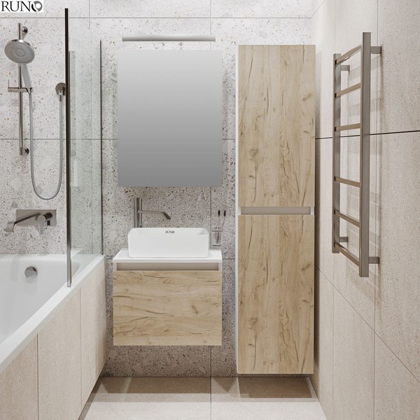 Шкаф-пенал для ванной Runo Бари