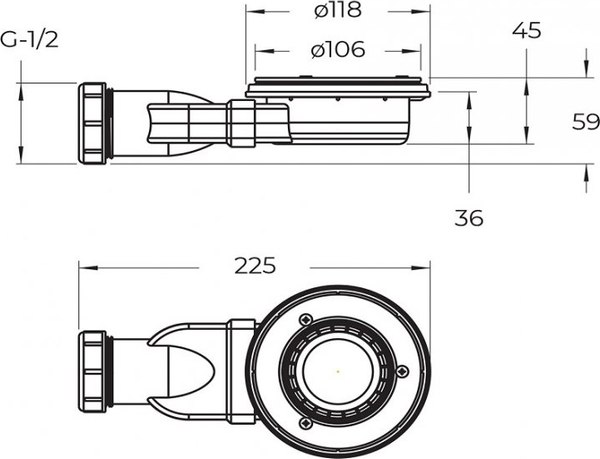 Душевой поддон BelBagno TRAY-MR-UNO-A-90-35-W-NO