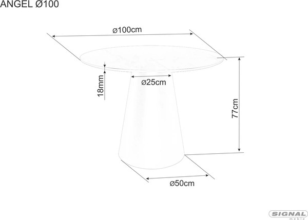 Обеденный стол Signal Angel 100