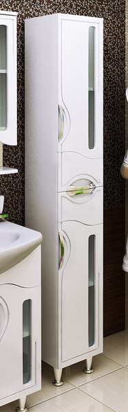 Шкаф-пенал для ванной Runo Толедо 30 правый - фото