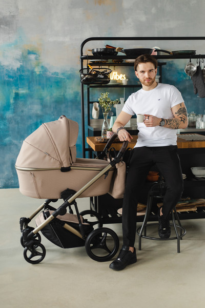 Детская универсальная коляска Bebetto Loren Sand 2в1