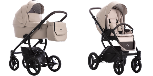 Детская универсальная коляска Bebetto Luca Pro черная рама 2 в 1