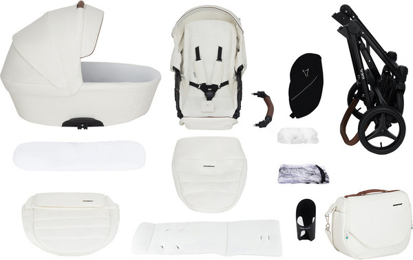 Детская универсальная коляска Bebetto Luca Pro черная рама 2 в 1