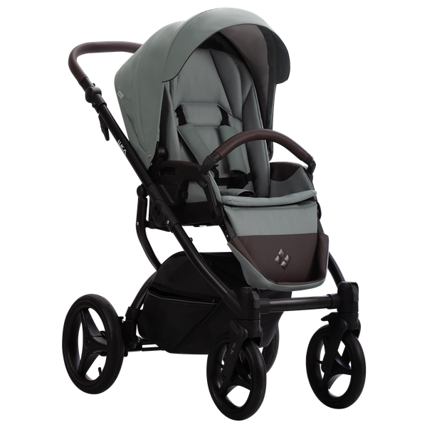 Детская универсальная коляска Bebetto Luca Pro черная рама 2 в 1