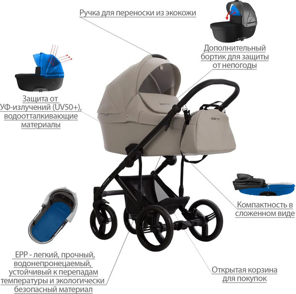 Детская универсальная коляска Bebetto Magnum Light Pro 2в1 Light Pro