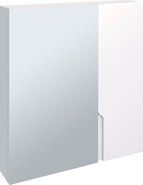 Шкаф с зеркалом для ванной Runo Стокгольм 70 правый