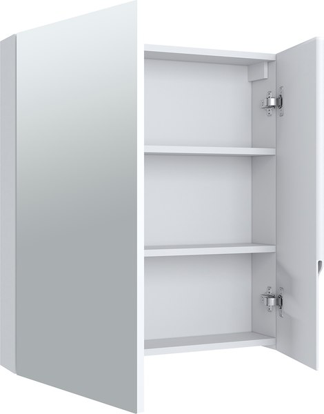 Шкаф с зеркалом для ванной Runo Стокгольм 70 правый