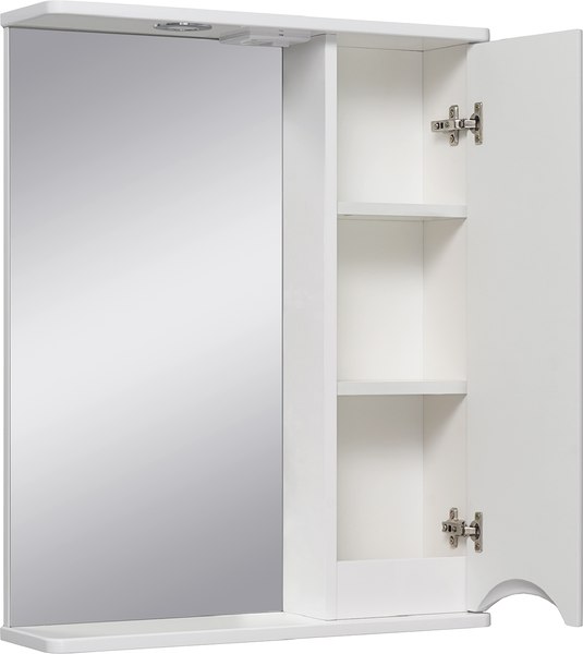 Шкаф с зеркалом для ванной Runo Афина 60