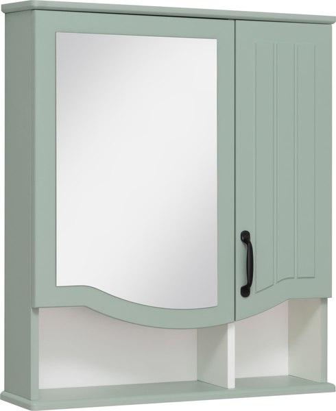 Шкаф с зеркалом для ванной Runo Марсель 65 правый