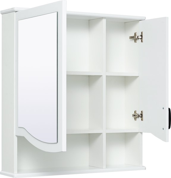 Шкаф с зеркалом для ванной Runo Марсель 65 правый