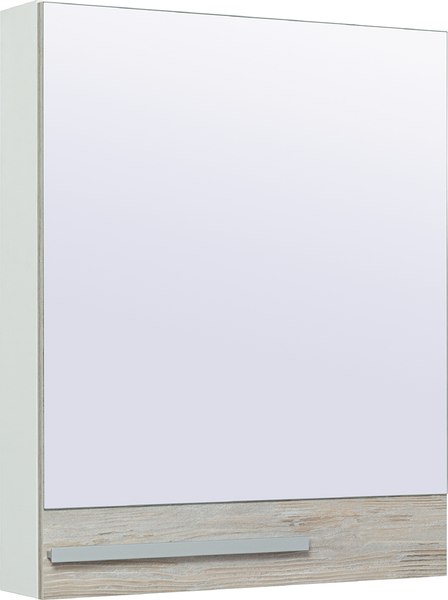 Шкаф с зеркалом для ванной Runo Вудлайн 60 правый