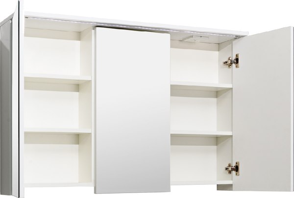 Шкаф с зеркалом для ванной Runo Лира 105