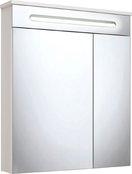 Шкаф с зеркалом для ванной Runo Парма 60