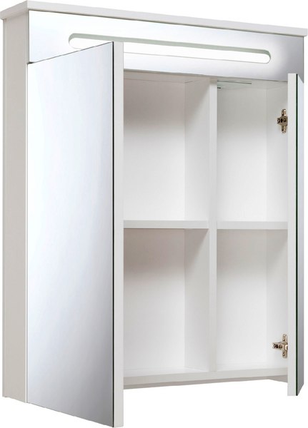 Шкаф с зеркалом для ванной Runo Парма 60