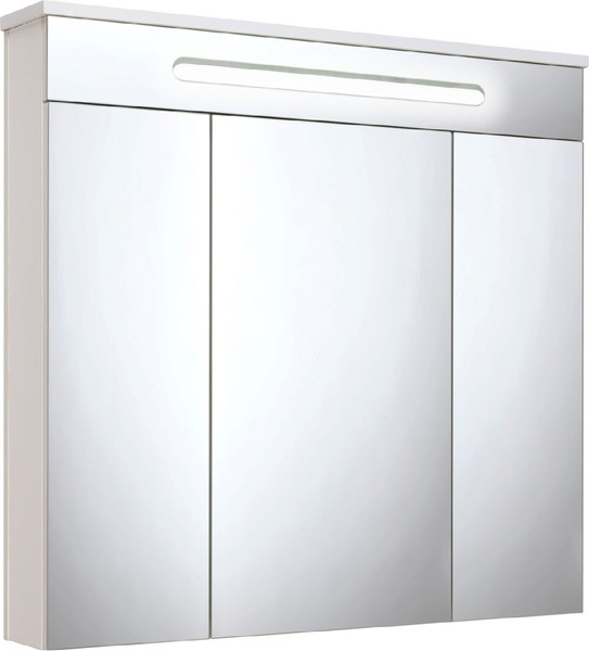 Шкаф с зеркалом для ванной Runo Парма 75