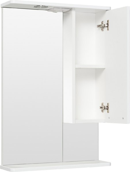 Шкаф с зеркалом для ванной Runo Монро 53 правый