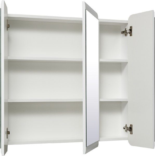 Шкаф с зеркалом для ванной Runo Эрика 80