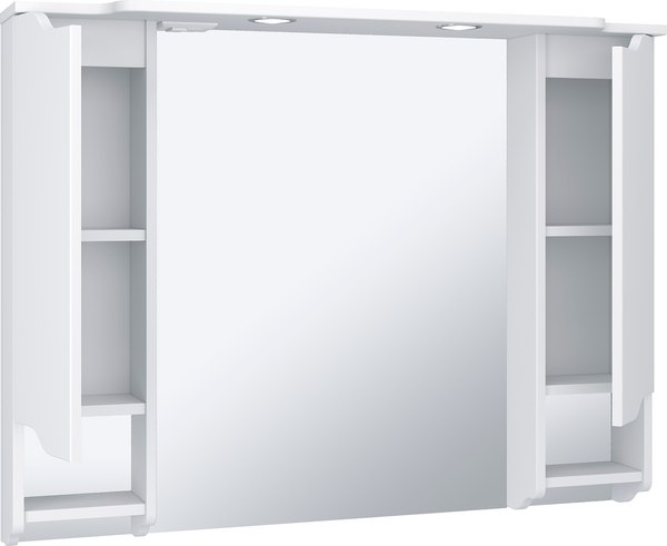 Шкаф с зеркалом для ванной Runo Стиль 105