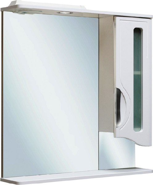 Шкаф с зеркалом для ванной Runo Толедо 75 правый