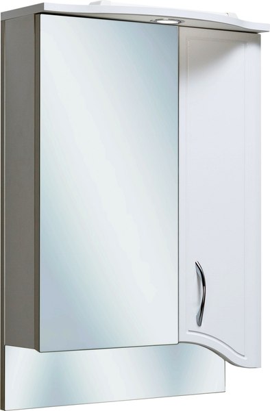 Шкаф с зеркалом для ванной Runo Севилья 50 правый