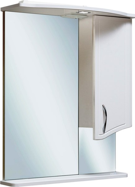 Шкаф с зеркалом для ванной Runo Севилья 60 правый