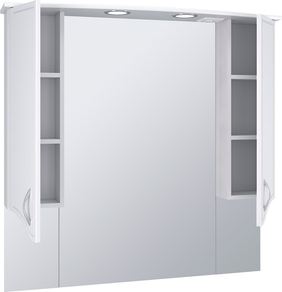 Шкаф с зеркалом для ванной Runo Севилья 105