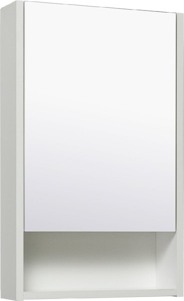 Шкаф с зеркалом для ванной Runo Микра 40