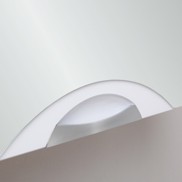 Шкаф с зеркалом для ванной Runo Ибица 50 правый