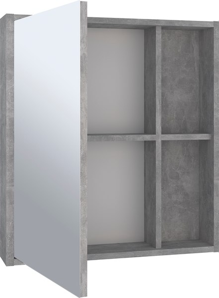 Шкаф с зеркалом для ванной Runo Эко 60