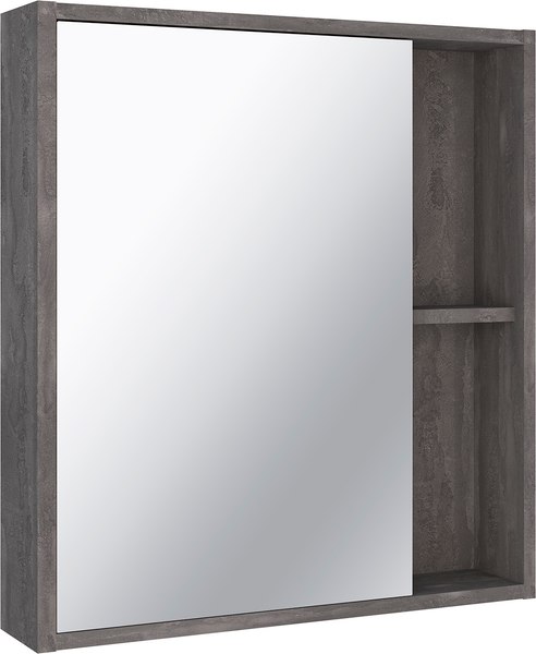 Шкаф с зеркалом для ванной Runo Эко 60