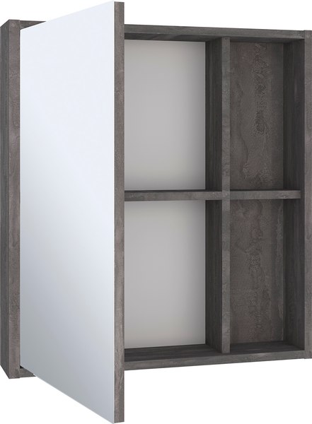 Шкаф с зеркалом для ванной Runo Эко 60