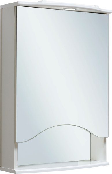 Шкаф с зеркалом для ванной Runo Фортуна 50 правый