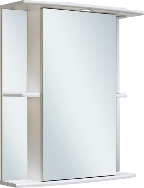 Шкаф с зеркалом для ванной Runo Мадрид 60 правый - фото