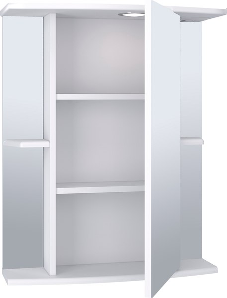 Шкаф с зеркалом для ванной Runo Мадрид 60 правый