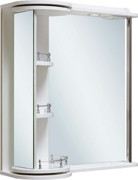 Шкаф с зеркалом для ванной Runo Секрет 65