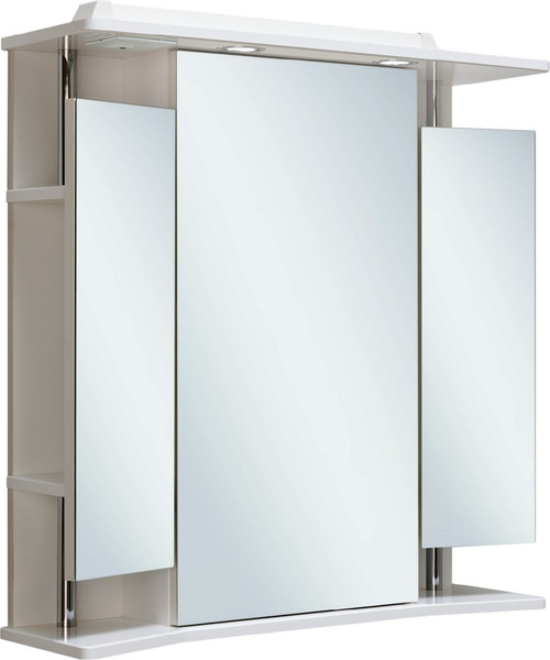 Шкаф с зеркалом для ванной Runo Валенсия 75 - фото