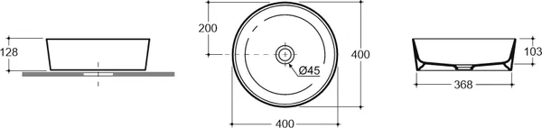 Умывальник Керамин Арена 40 ФС