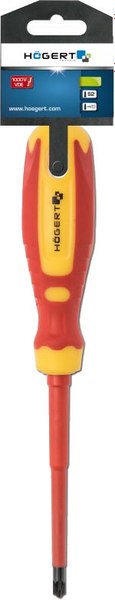 Отвертка Hoegert 100мм 1000V SLIM / S2 HT1S974-1 - фото