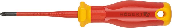 Отвертка Hoegert 80мм 1000V PZ1/SL5 SLIM S2 / HT1S976-1 - фото