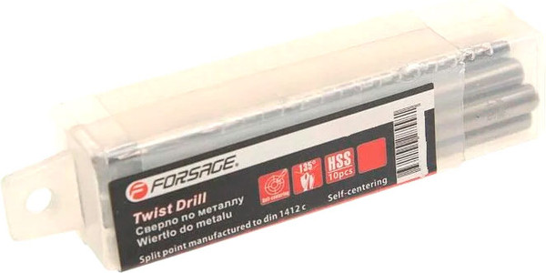 Набор сверл Forsage 2.5мм HSS / F-DSP25 - фото
