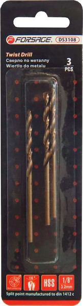 Набор сверл Forsage 3.6мм HSS+Co / F-DS3964 - фото