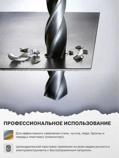 Сверло Forsage 9.5мм HSS+Co 19 892 / F-DB95H