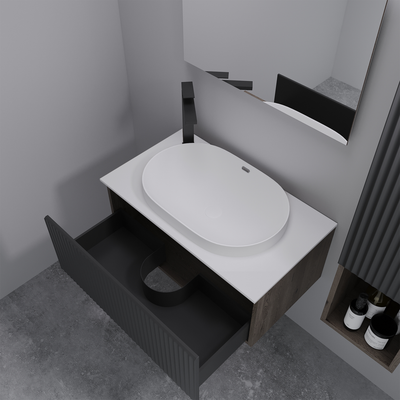 Тумба с умывальником ЗОВ Кито 80 / K80TS0MFLPM-LDSPW6002