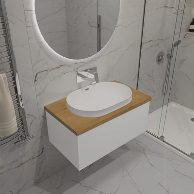 Тумба с умывальником ЗОВ Кито 80 / K80LW0MWM-HPL38T6002