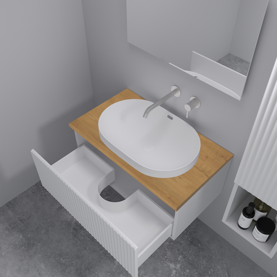 Тумба с умывальником ЗОВ Кито 70 / K70LW0MFWPM-HPL38T6002