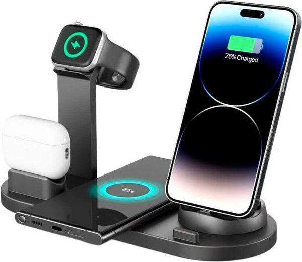 Зарядное устройство беспроводное Homa 4в1 / H004463 - фото