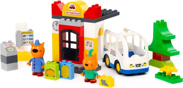 Конструктор Полесье Три кота. Автовокзал / 61373