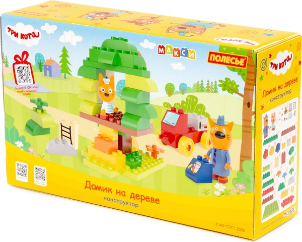 Конструктор Полесье Три кота. Домик на дереве / 61380